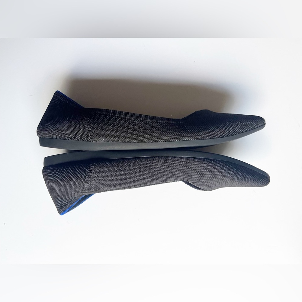 Rothy's Black Point Flats Women’s Size 7.5 - Picture 3 of 8